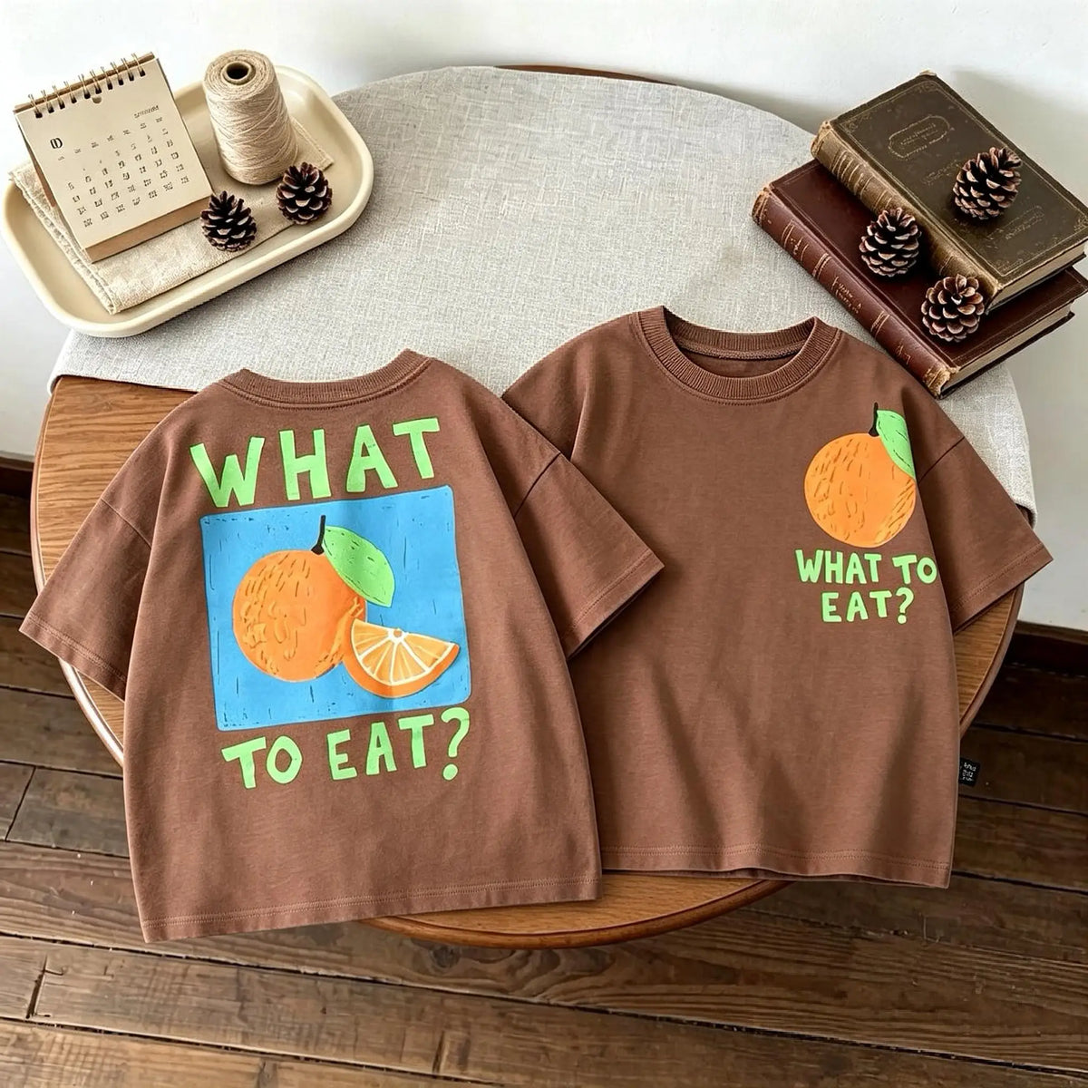 Double Side Print T-shirt For Kids Clothing Summer Simple Fashion Girl Boy Short Sleeve Tops Tees Children's Wear Casual Tshirts