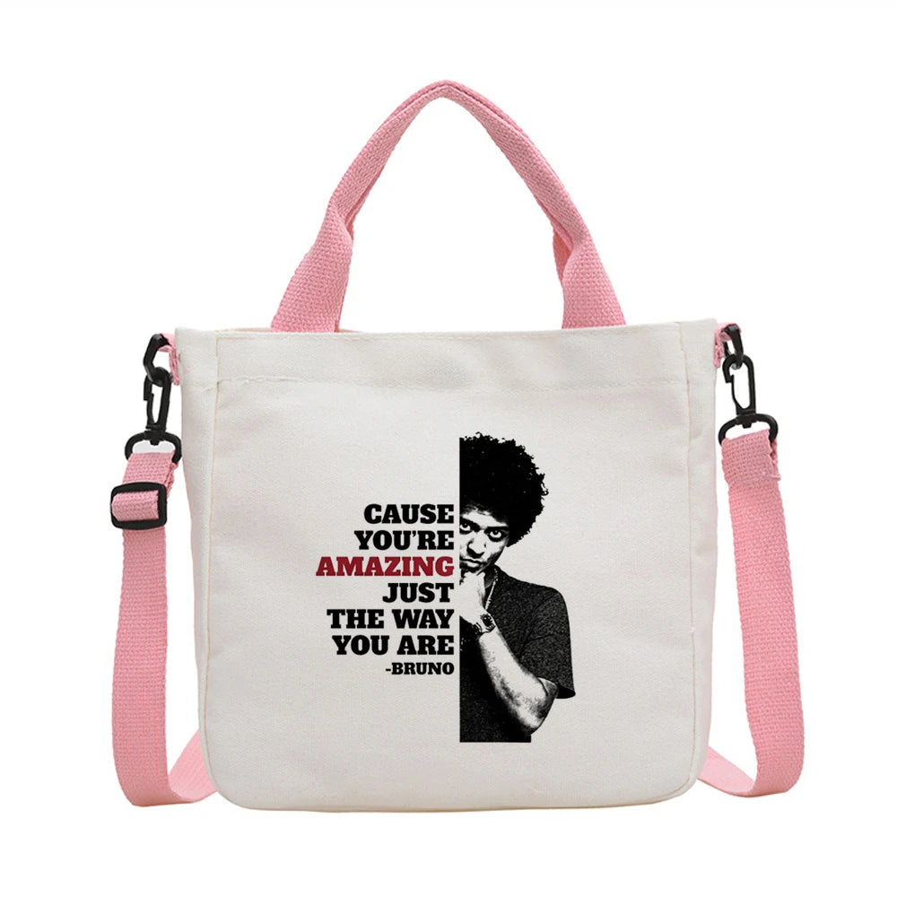 Bruno Mars tote bag einkaufstasche personnalisable sac cabas shoulder  totebag femme