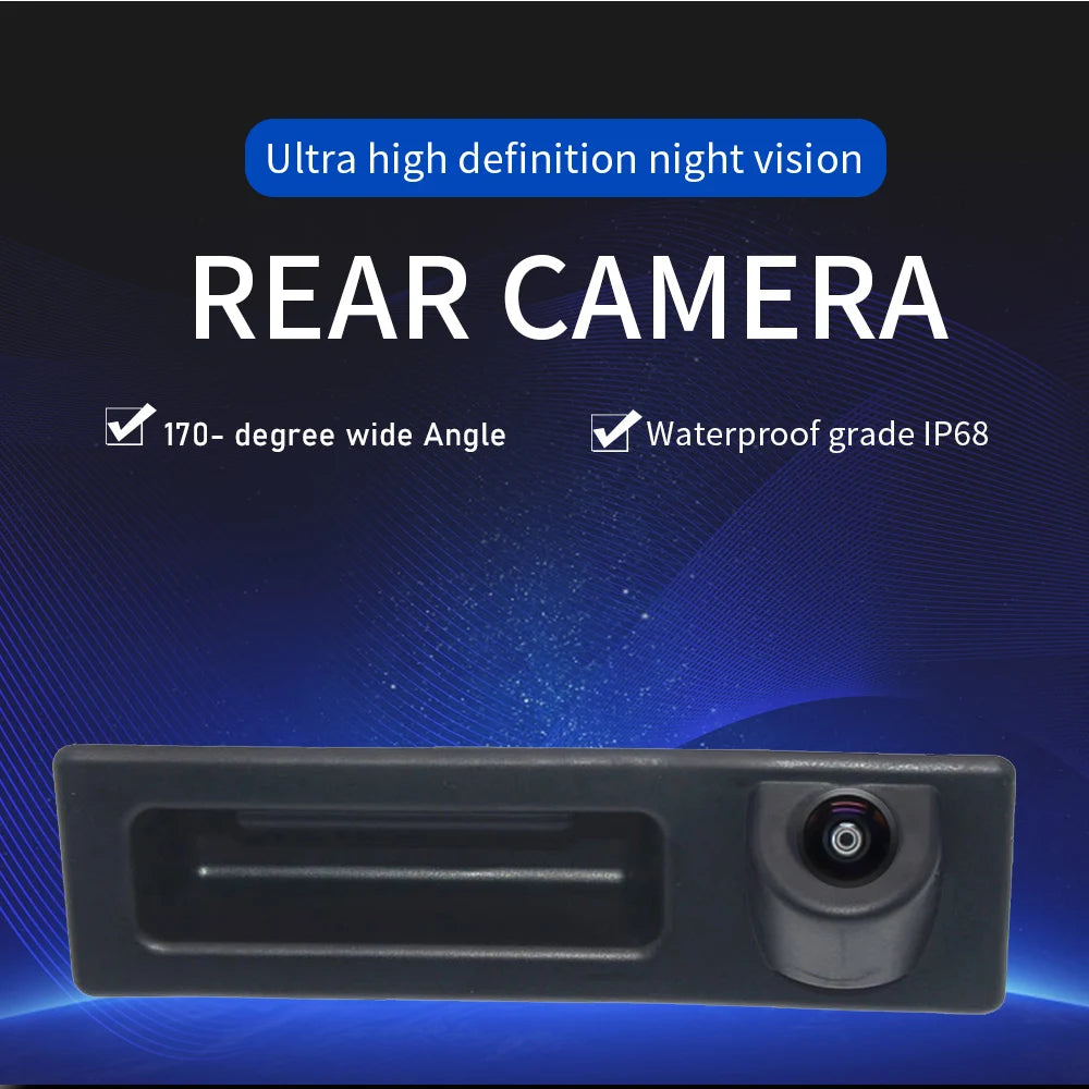 Trunk Handl Car Rear View Camera Auto Parking for BMW 5 series F10 F11/ 3 F30 F31 F32/X3 F25/X4 F26/X5 F15/X6 F16 Monitor