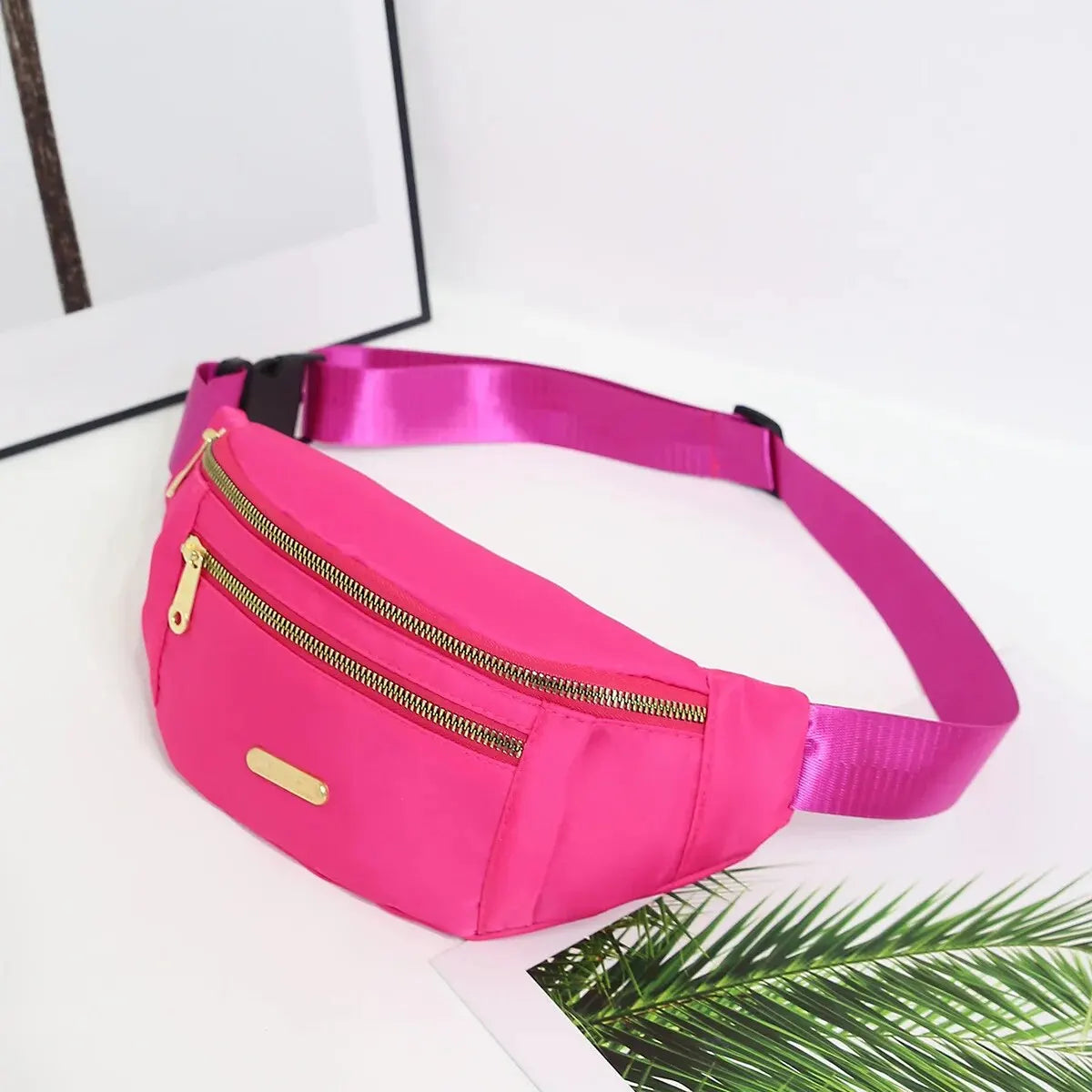 Women Sports Waist Bag Multi-Layer Fanny Pack Phone Essentials During Outdoor Activities Crossbody Purse Sports Chest Bag