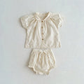 New Arrival Baby Girl Clothing Set Soft Breathable Active Girls Tee And Bloomer 2 Pcs Suit Clothing