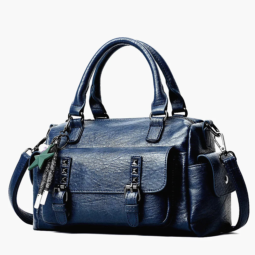 Women's Faux Leather Tote Bag – Stylish Crossbody Shoulder Handbag