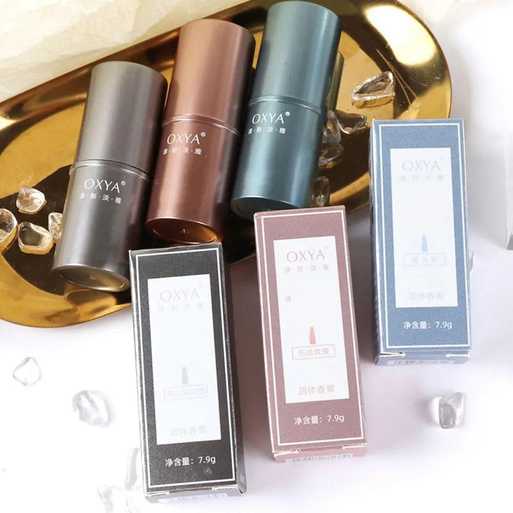 Solid Balm Pheromone Oil Rolling Perfume for Women Men Natural Fresh Love Perfume Fresh Perfume Deodorant Balm Portable Perfume