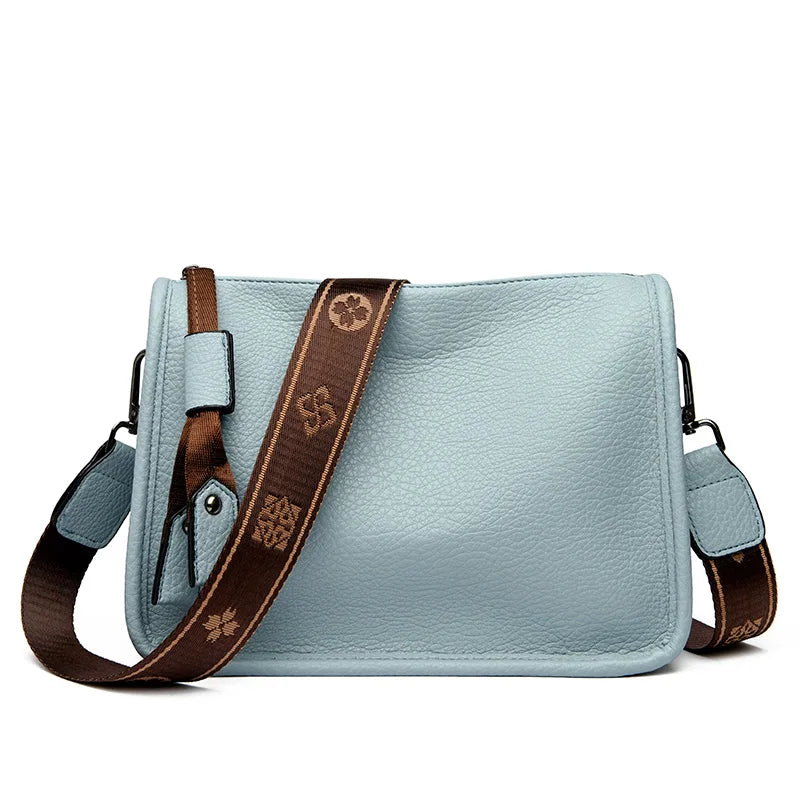 Women's Genuine Cowhide Leather Tote Bag – Luxury Soft Leather Shoulder and Crossbody Handbag