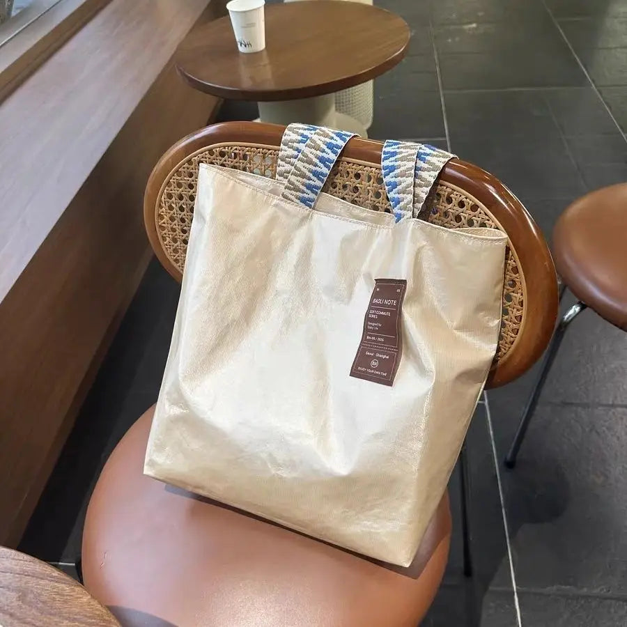 Luxury Tote Bag Women Slightly Wrinkled Fabric Spring Summer Fashion New Fashion Simple Office Lady Girls Bags