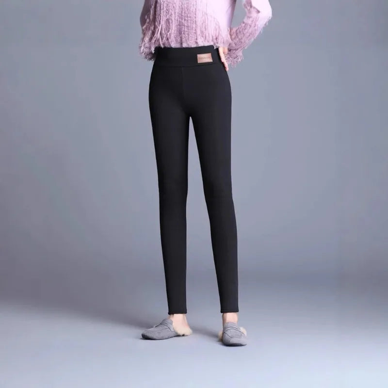 Women’s Fleece-Lined Thermal Leggings – High-Stretch Warm Winter Tights