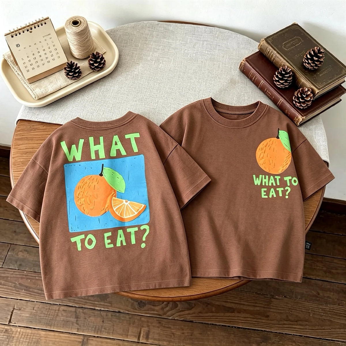 Double Side Print T-shirt For Kids Clothing Summer Simple Fashion Girl Boy Short Sleeve Tops Tees Children's Wear Casual Tshirts