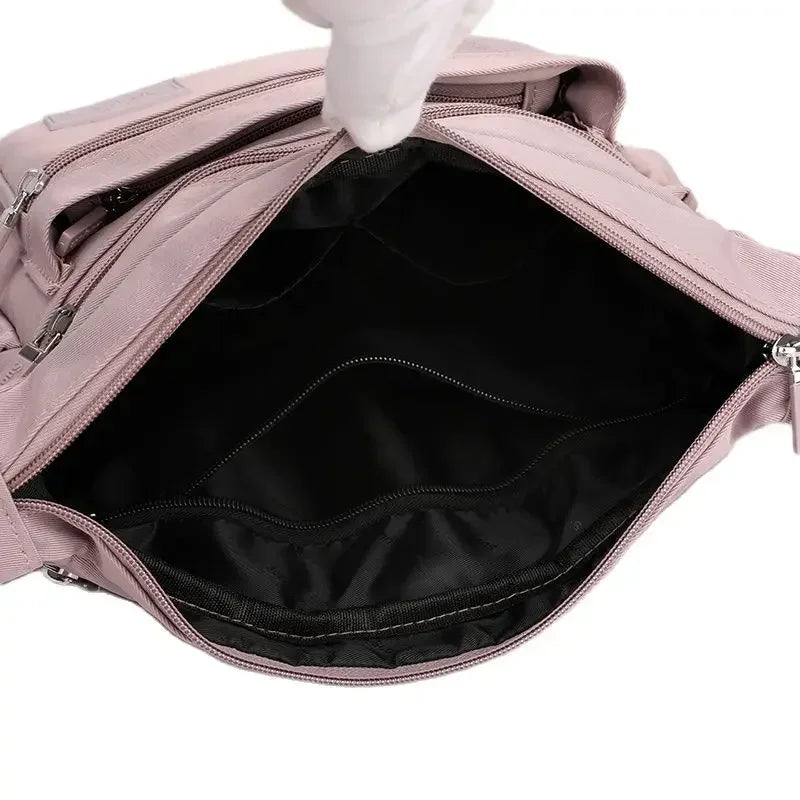 Women's Waterproof Nylon Crossbody Bag – Lightweight Shoulder Messenger Bag