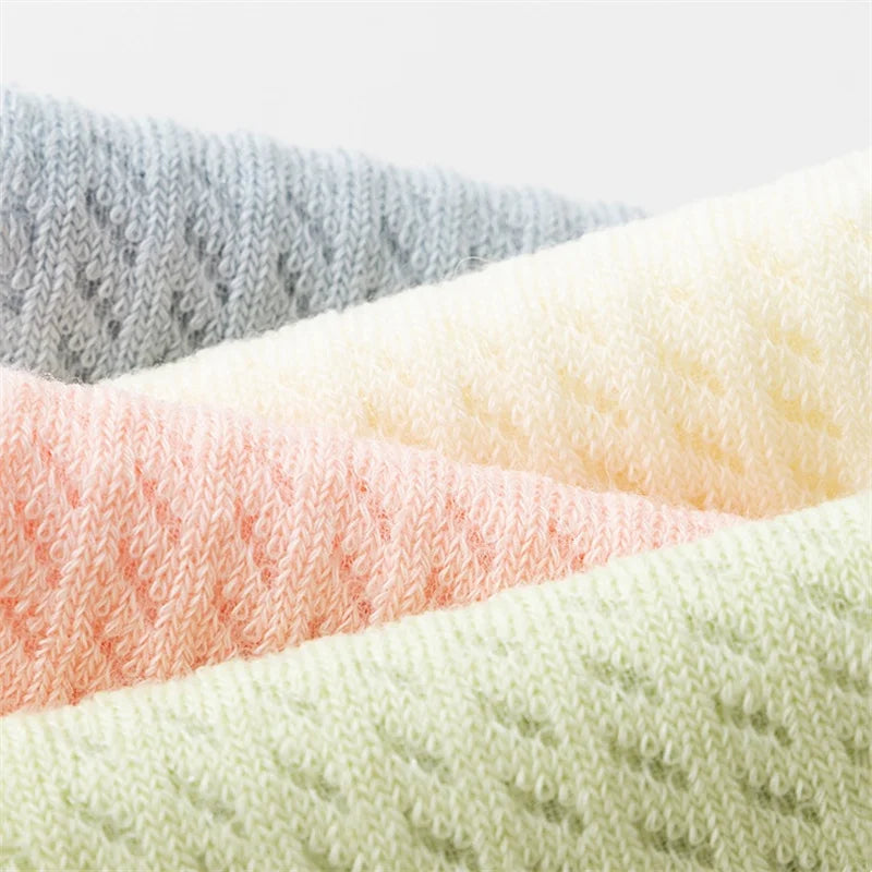 3 Pairs/lot Newborn Socks For Girl Boy 0-5 Yrs Summer Thin Cotton Mesh Infant Baby Boneless Short Sock Cute Clothing Accessories