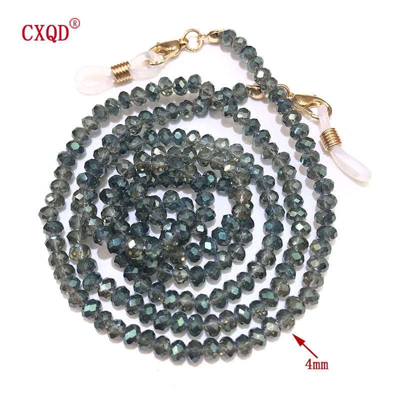 Beaded Eyeglass Chain for Women – 4mm Fashion Glasses & Sunglasses Strap