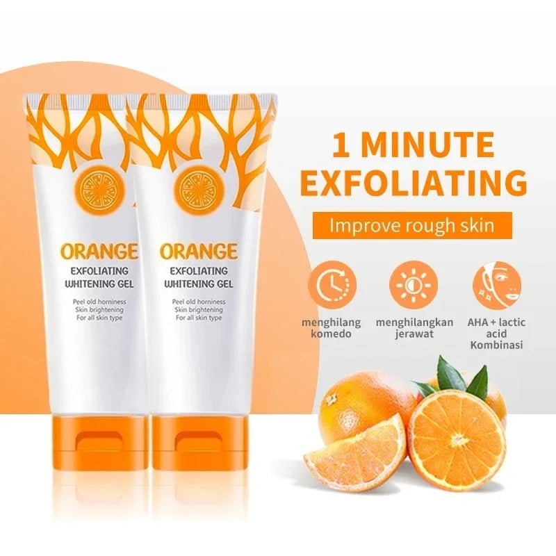 Orange Exfoliating Gel Dead Spot Remover Brighten Peeling 50g Gentle Repair Scrub Whiten Hydrating Moisturizer Korean Skin Care