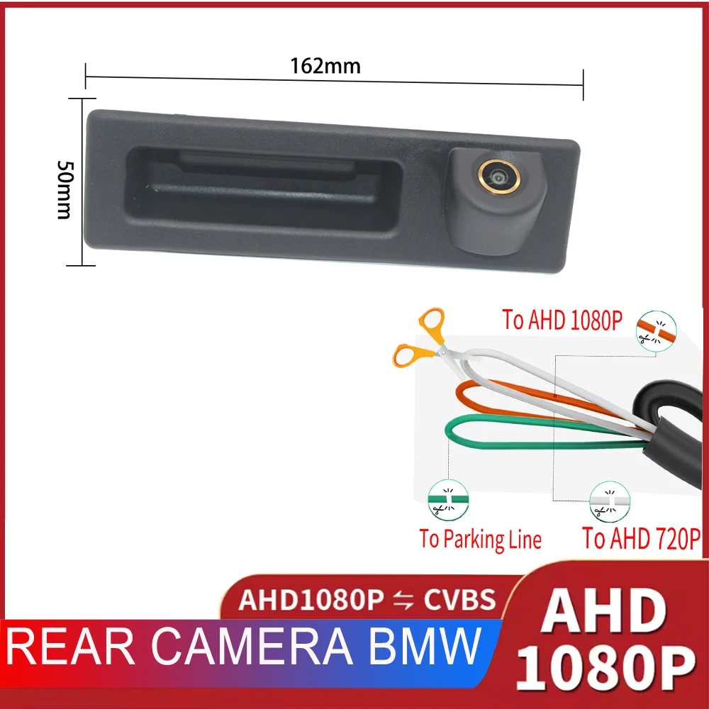 Trunk Handl Car Rear View Camera Auto Parking for BMW 5 series F10 F11/ 3 F30 F31 F32/X3 F25/X4 F26/X5 F15/X6 F16 Monitor