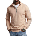 Men's Quarter-Zip Pullover Sweatshirt – Casual Outdoor Sports Hoodie for Spring and Autumn