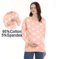 Breastfeeding Blouses Clothes For Pregnant Women Cotton Stripe Spring Autumn Long Sleeve Maternity Clothing Nursing Clothes