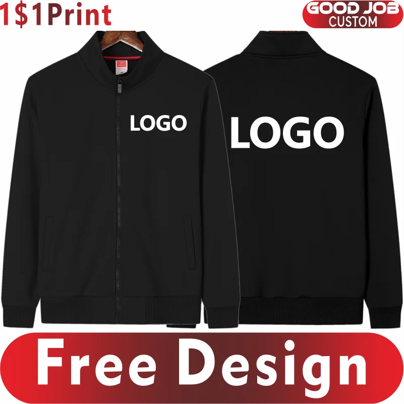 Unisex Fleece Stand-Collar Jacket – Custom Logo Teamwear with Printing or Embroidery