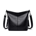 Women's Leather Tote Bag – Elegant Shoulder Handbag with Small Crossbody Strap