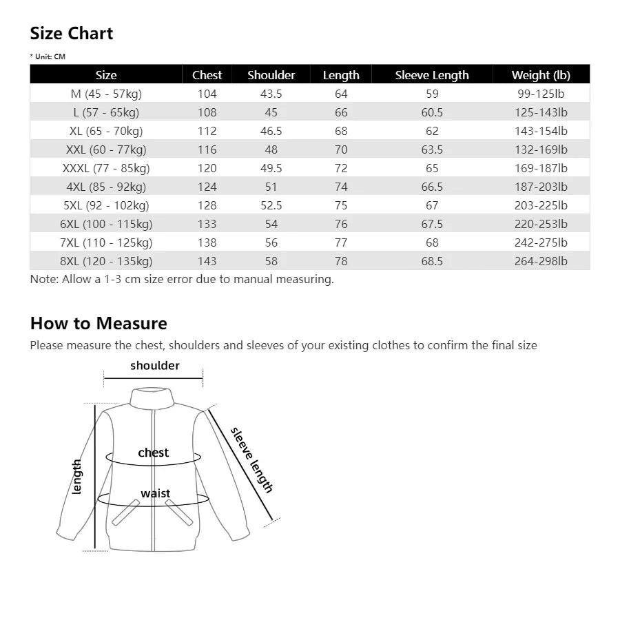 Men's Black Leather-Look Motorcycle Jacket – Fleece-Lined Winter Coat, Oversized Plus Size 6XL–8XL (Copie)