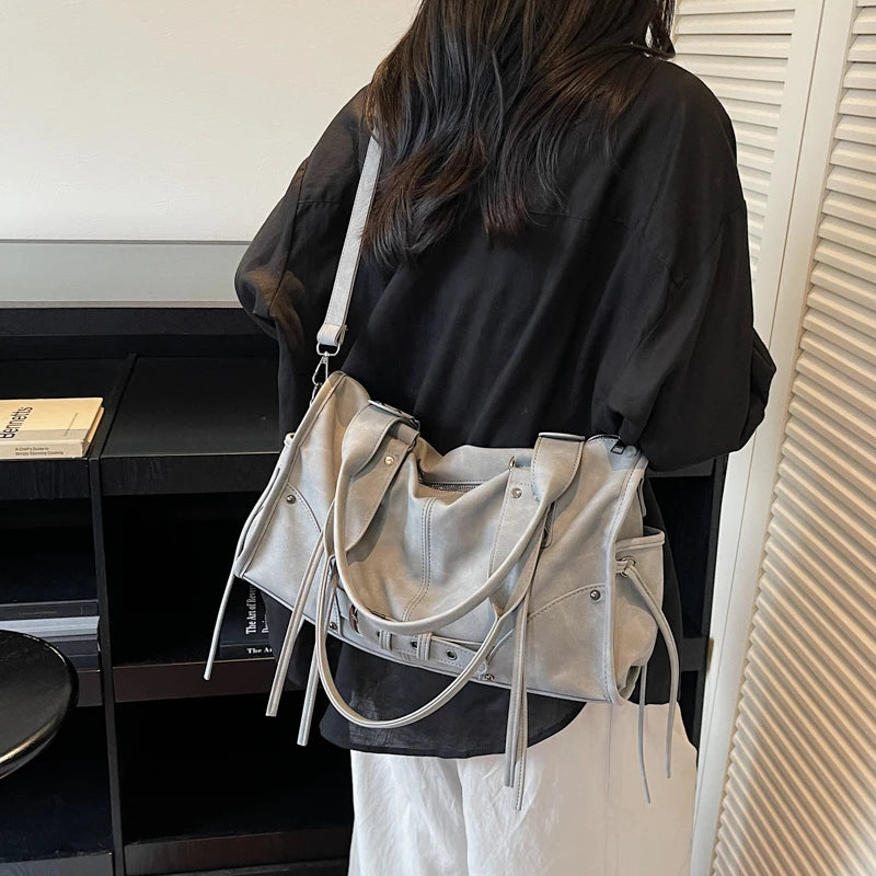 High Quality Women PU Leather Handbags Tote Bags Large Capacity Ladies Shoulder Messenger Bags for Women Casual Big Shopping Bag