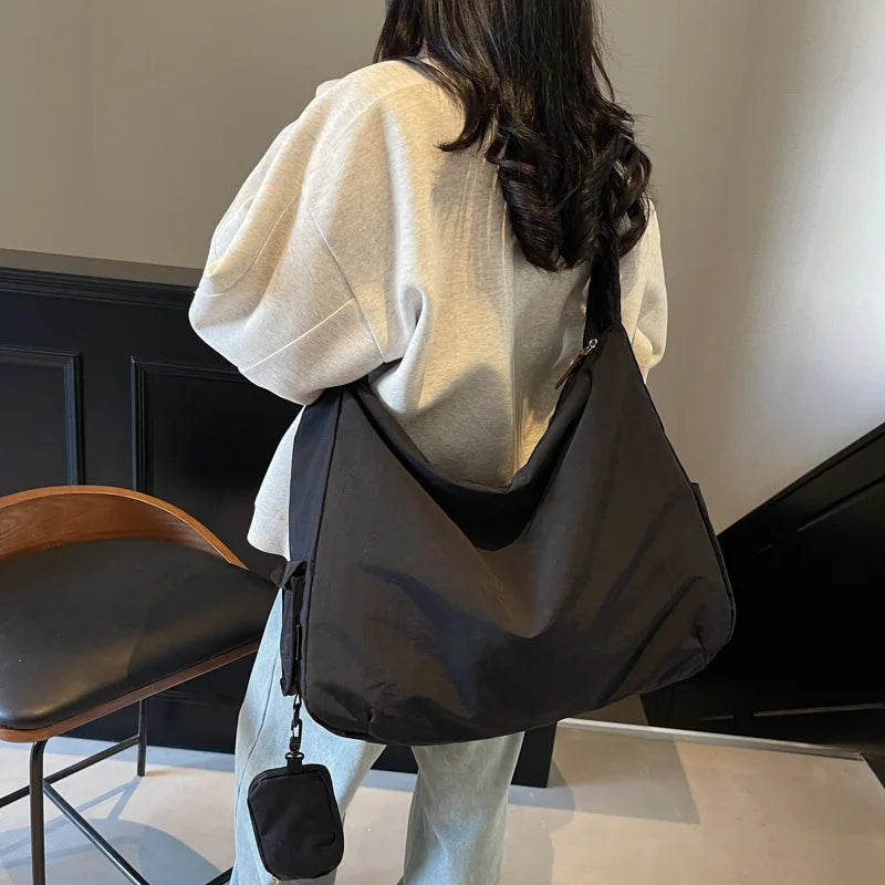 Women's Canvas Tote Bag – Large-Capacity Shopper for Work and Everyday Use