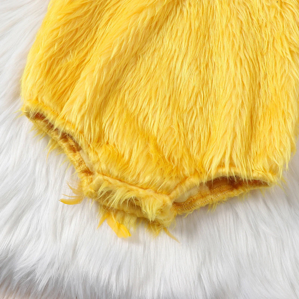 Halloween Party Baby Girl Boy Chick Romper 4PCS Costume Cute Fleece Short Sleeve Hooded Jumpsuits Pants Foot Covers Clothing