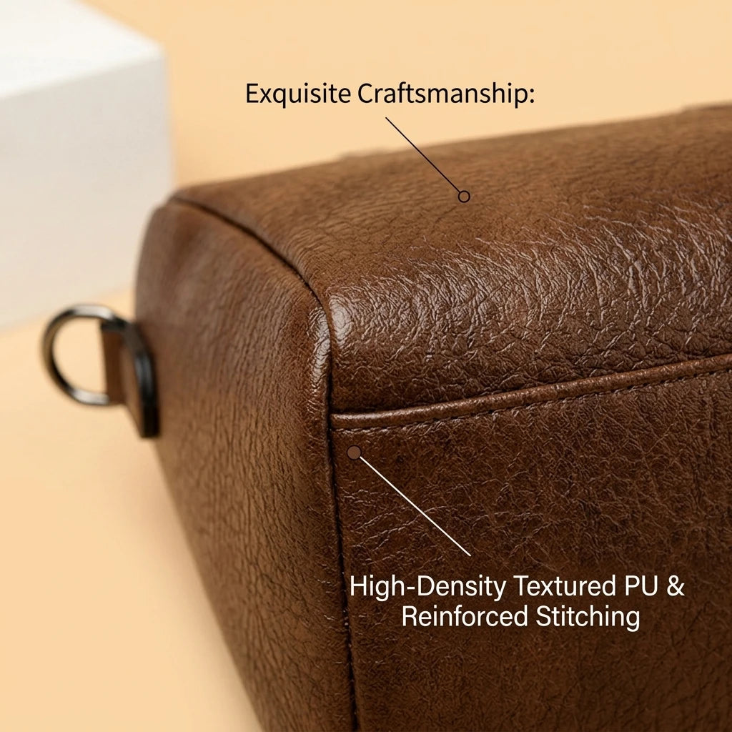 Handbag for Women Vintage Soft PU Leather Shoulder Bag Retro Medium Crossbody Satchel