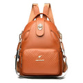 Women's Soft Leather Backpack – Elegant Luxury-Style Shoulder Bag