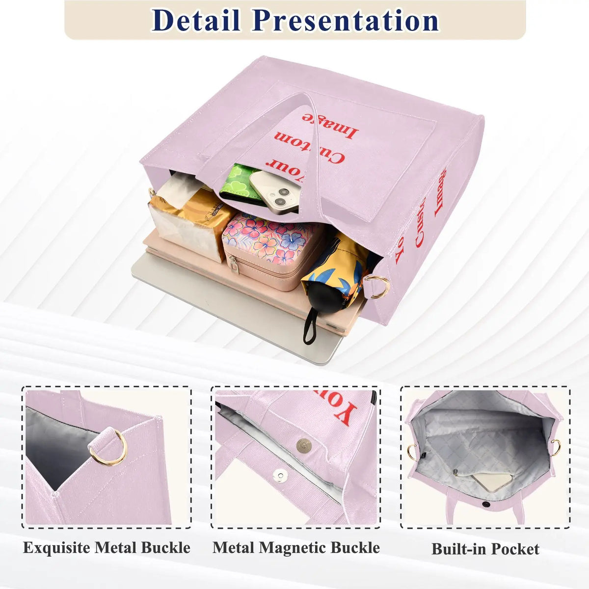 Shoulder Bags For Women Beach Bag Female Crossbody Bag Fashion Tote Handbag Customizing images Handbags Luxury Designer Bag