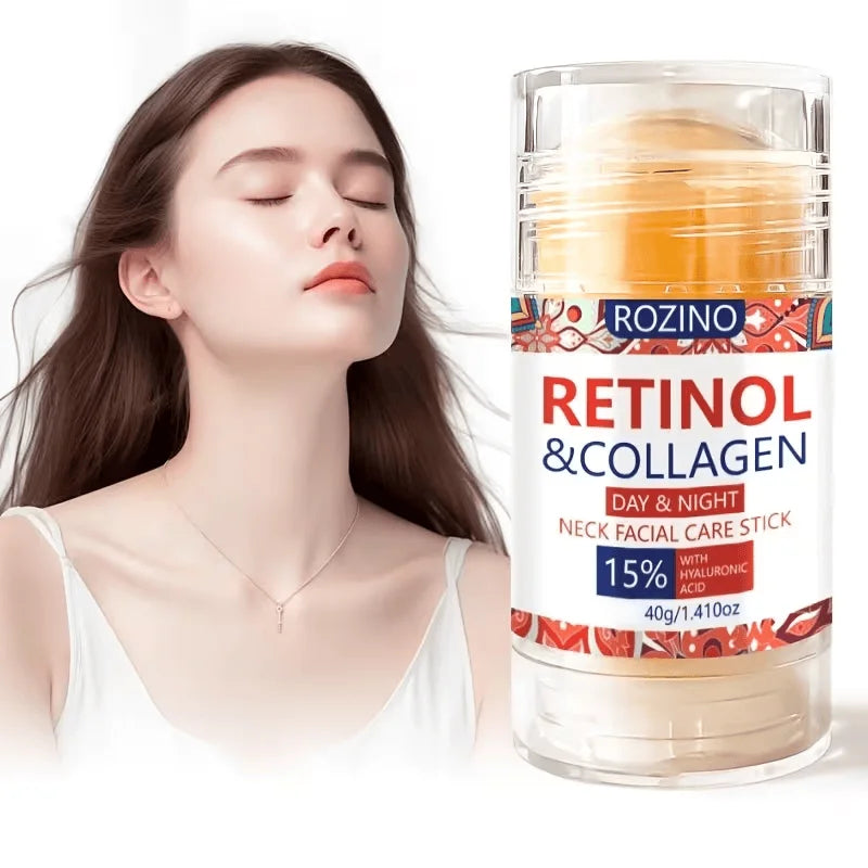 1Pcs/2Pcs/3Pcs Retinol Facial and Neck Care Stick, Cares for the Facial and Neck Areas, Dual Summer Benefits, Rich in Deeply Moisturizing Ingredients, Leaving Skin Soft and Hydrated Suitable for Dry Skin, Makes Skin Look Smoo