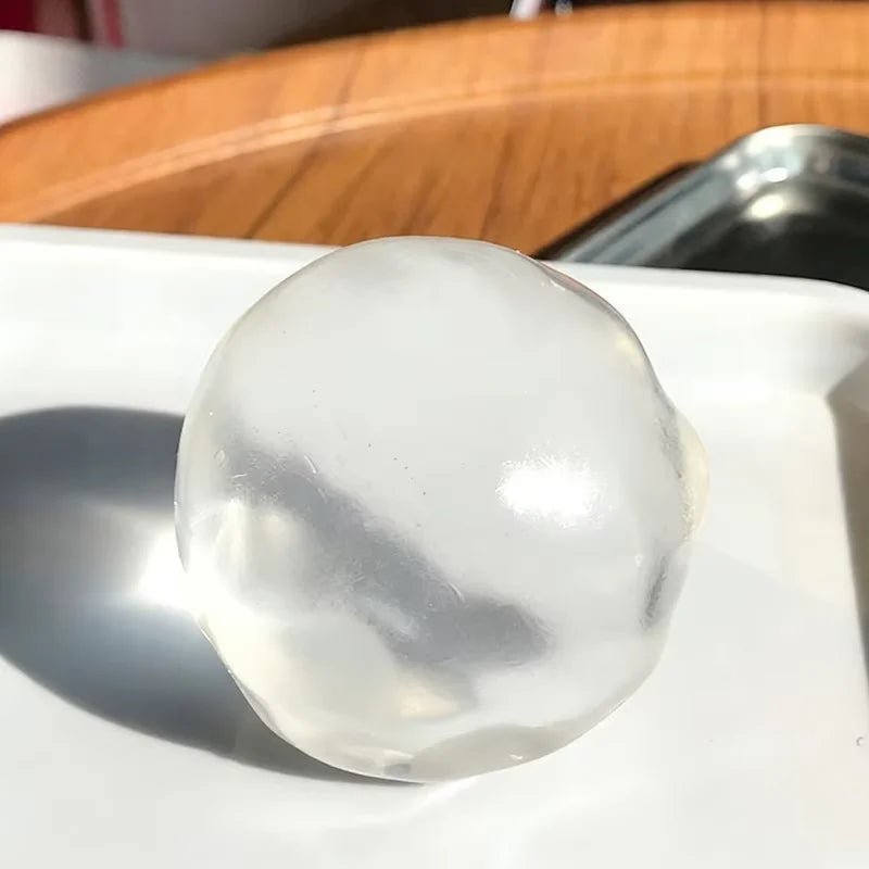 1PC Squishy Mochi Squeeze Toys Sensory Fidget Toys for Adults Transparency Coconut Oil Squeeze Toy Stress Relief Sensory Toy