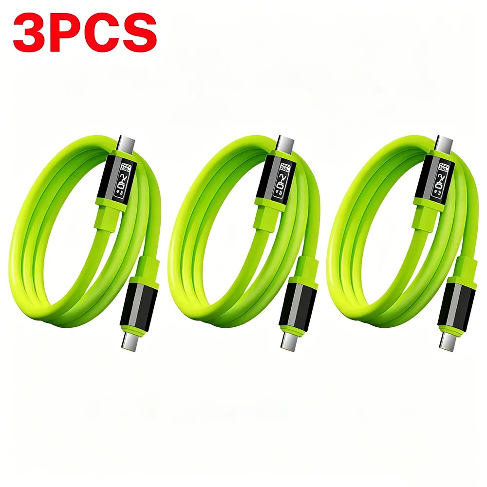 NNBILI 1/3Pcs 240W Type C Cable Fast Charging Phone Charger Data Cord For iPhone 18 17 Huawei Type C to USB C Quick Charge Wire