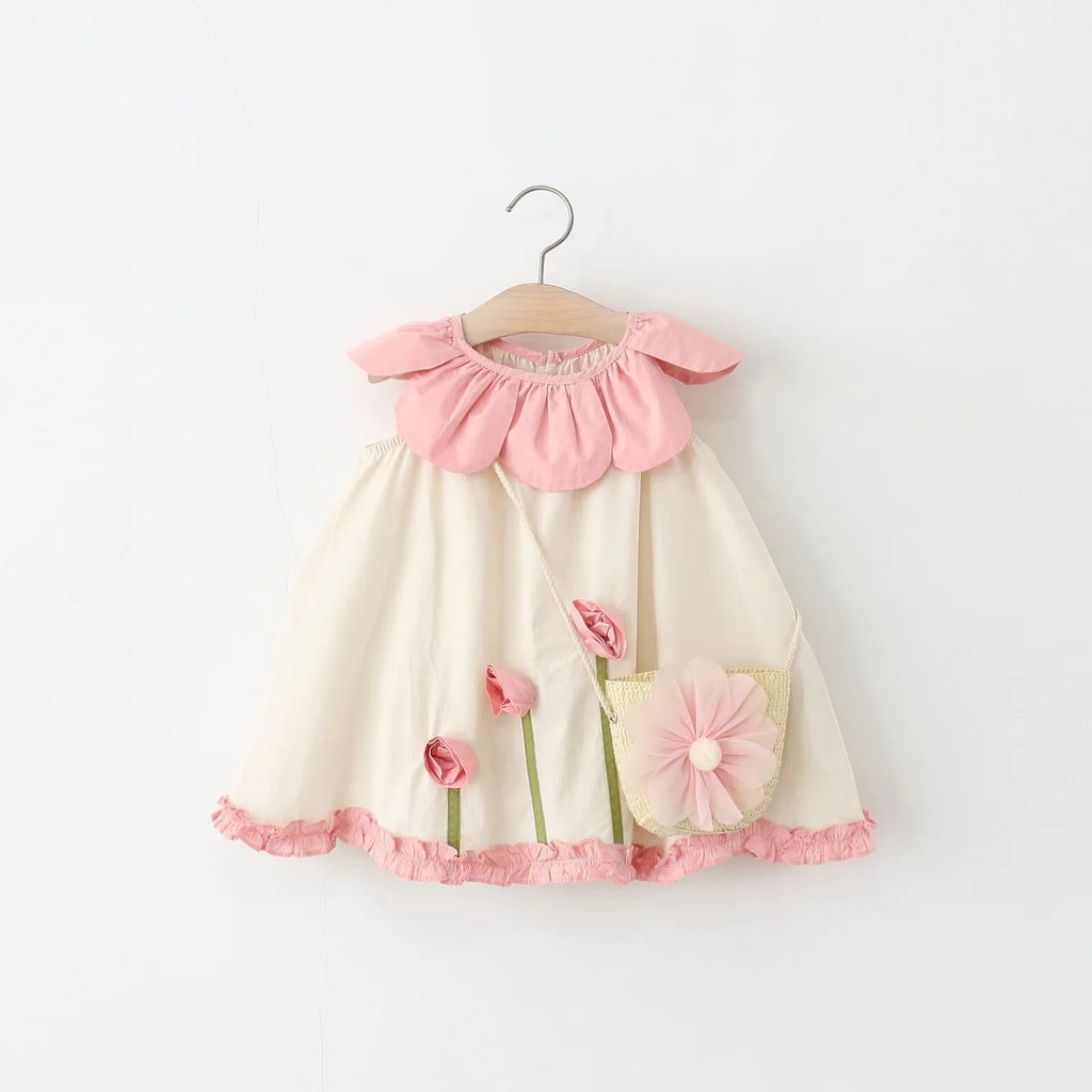 Newborn Baby Girls Dress Casual Sleeveless Floral Dresses for Baby Girl Clothing 1st Birthday Princess Party Dresse 0-2 Years