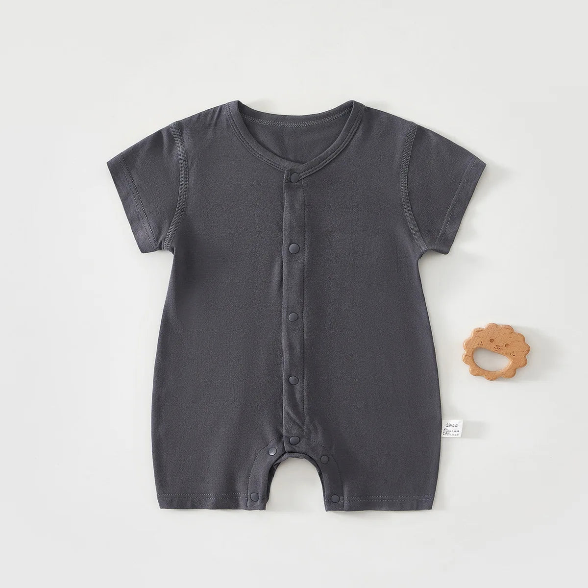 Baby Boneless Short Sleeved Jumpsuit Summer Baby Crawling Suit Newborn Clothes Cool and Breathable Pure Cotton Clothing 0-1 Year