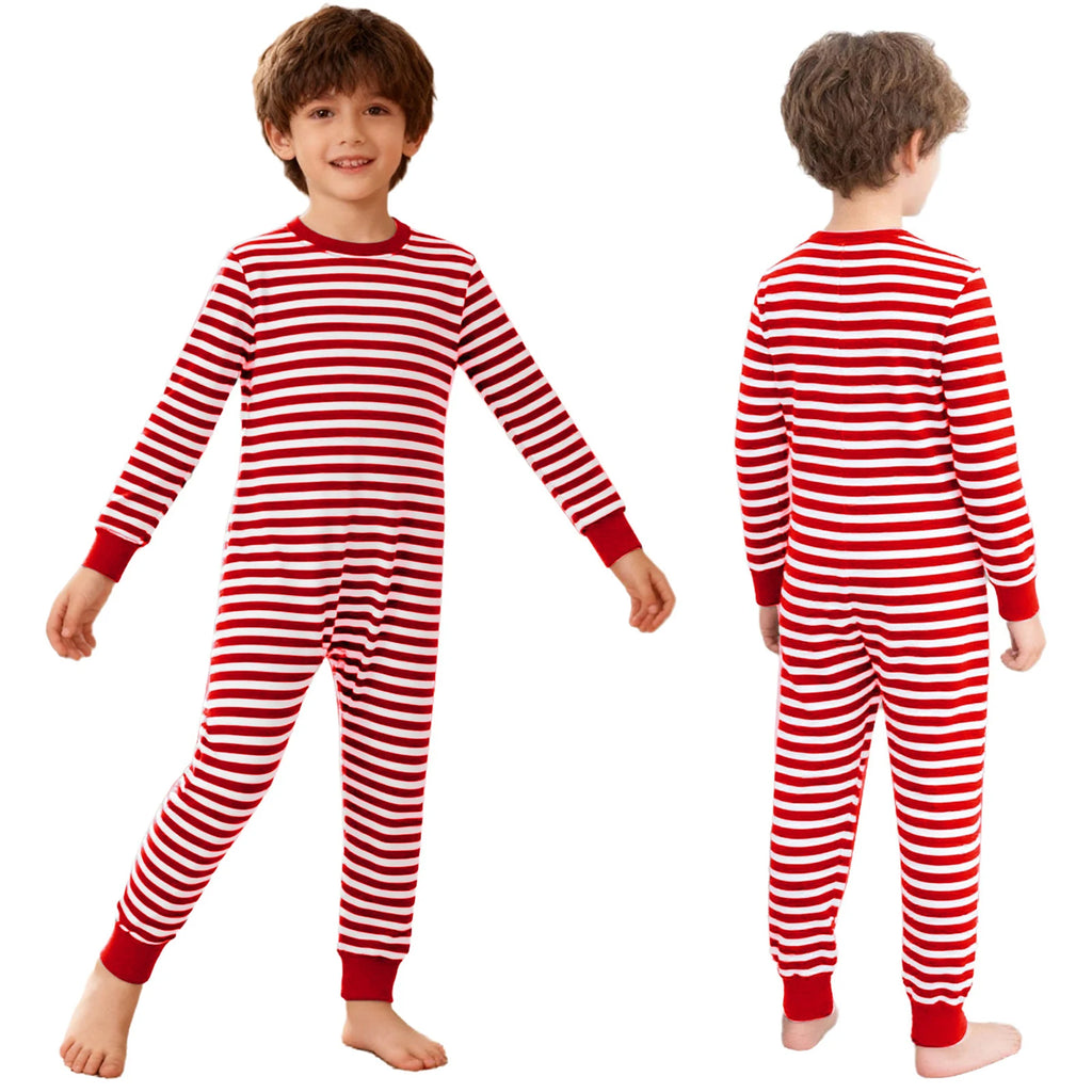 Children Special Needs Adaptive Clothing Long Sleeve Anti-Strip Back Zipper Striped Rompers Boys Girls Wearing All Day Jumpsuit
