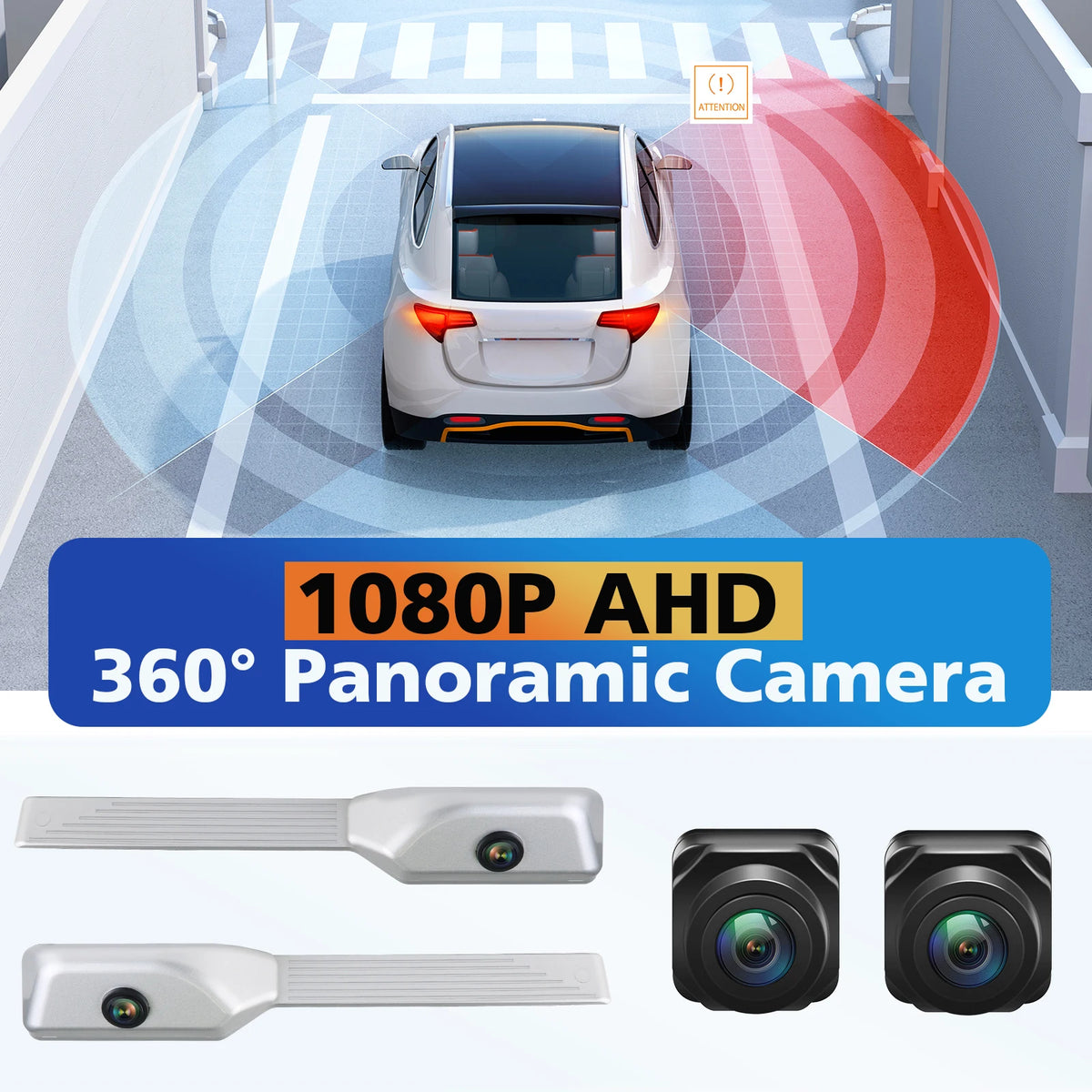 Hizpo 720P 1080P AHD Rear View Camera 140 ° 150 ° 170 ° 360 ° Wide Angle Waterproof Night Vision Universal Reverse Parking Assistance