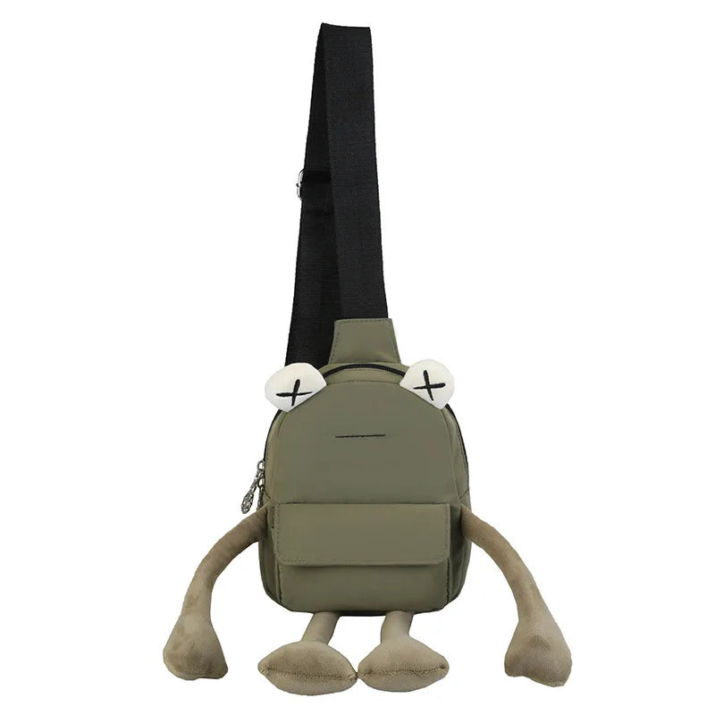 Cute Frog Cartoon Crossbody Bag – Trendy Women's Shoulder Bag