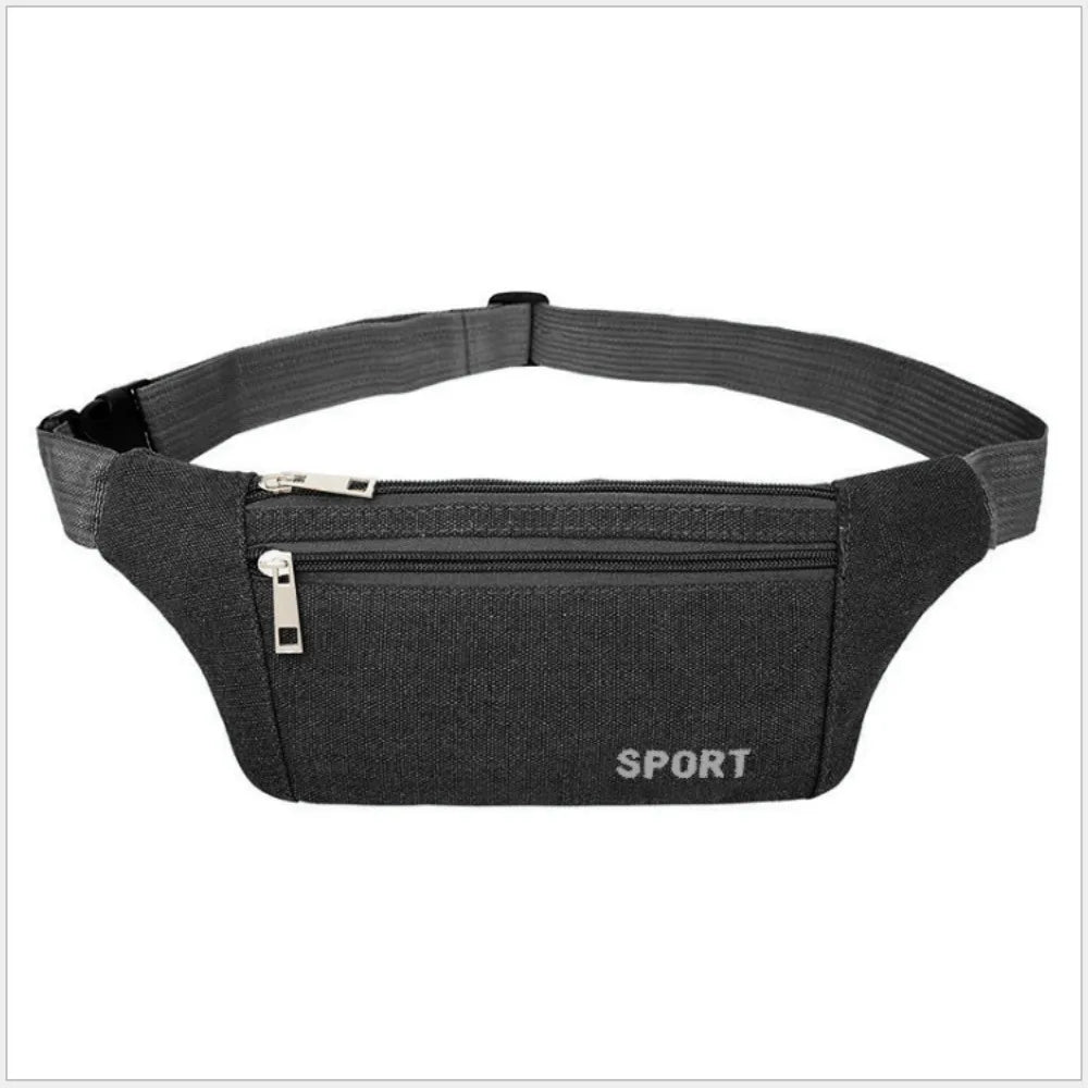 Multi-Pockets Fanny Pack Pouch Bag Women/Men Waist Packs Hip Purse Satchel Canvas Belt Bags Casual Wallet