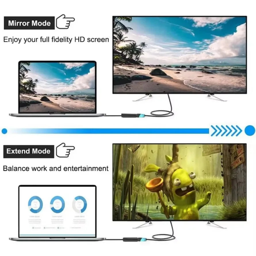 DP to HDMI-compatible Converter Cable 4K DisplayPort to HDMI-compatible Video Audio Cable Adapter For PC Computer HDTV Projector