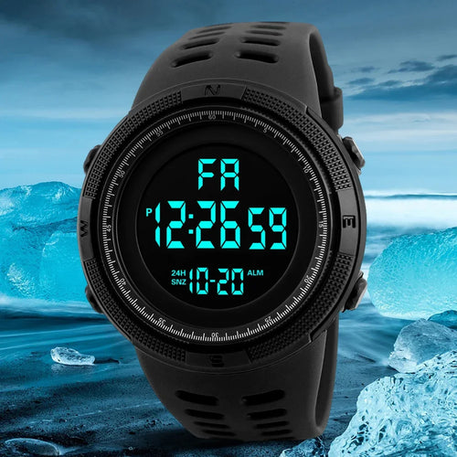 Electronic Watch For Mens Military Sports Watches Luminous Multifunction LED Digital Wristwatch for man kids Boy Student Teen
