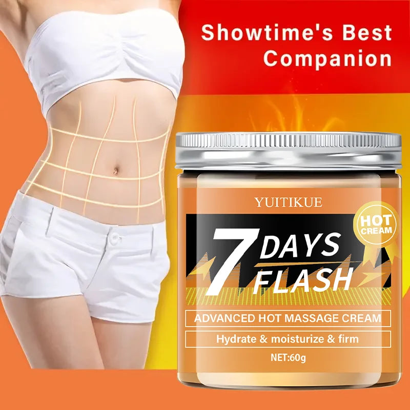 60g Hot Massage Cream - Suitable for building muscles, body moisturizer, suitable for thighs, legs, abdomen, arms and buttocks,