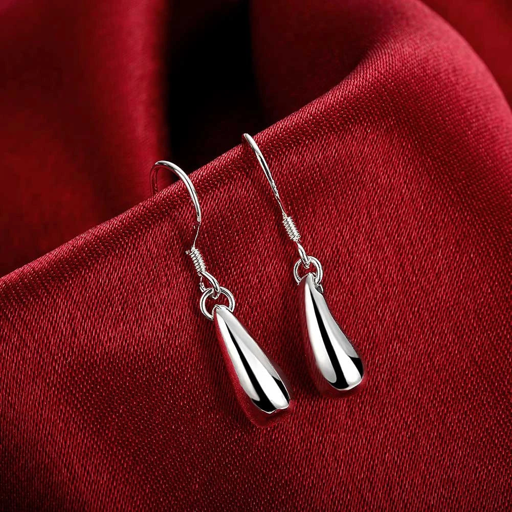 925 Sterling Silver Teardrop Jewelry Set – Necklace, Earrings & Bracelet for Women