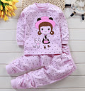Autumn Sleepwear Pajamas For Girls Boys Long Sleeve Tops+Pants Suits Fashion Home Clothing Baby Kid Sleep Costume