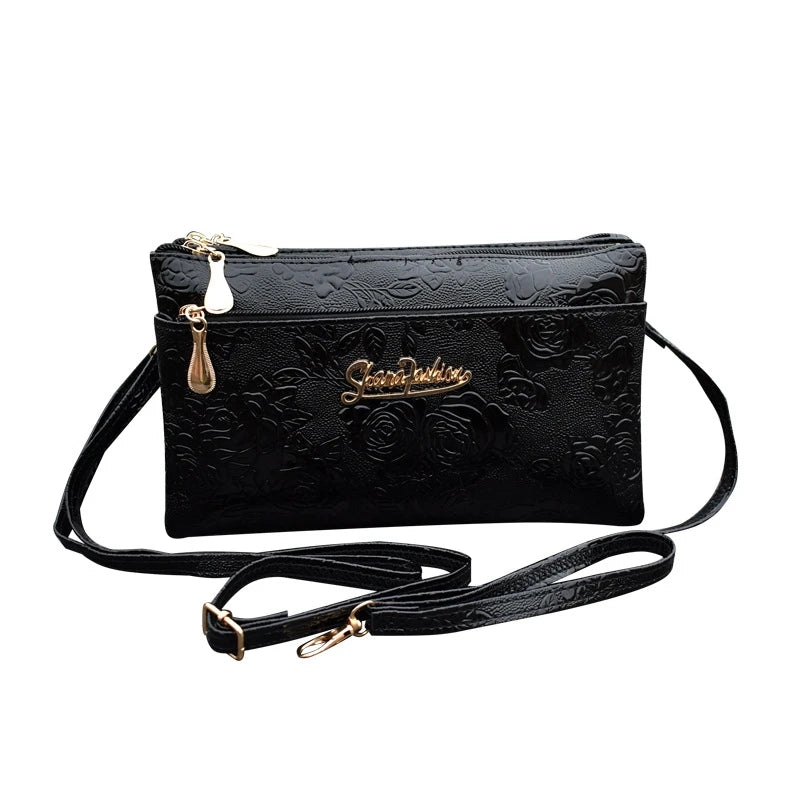 Women's PU Leather Crossbody Bag – Stylish Small Shoulder Messenger Handbag