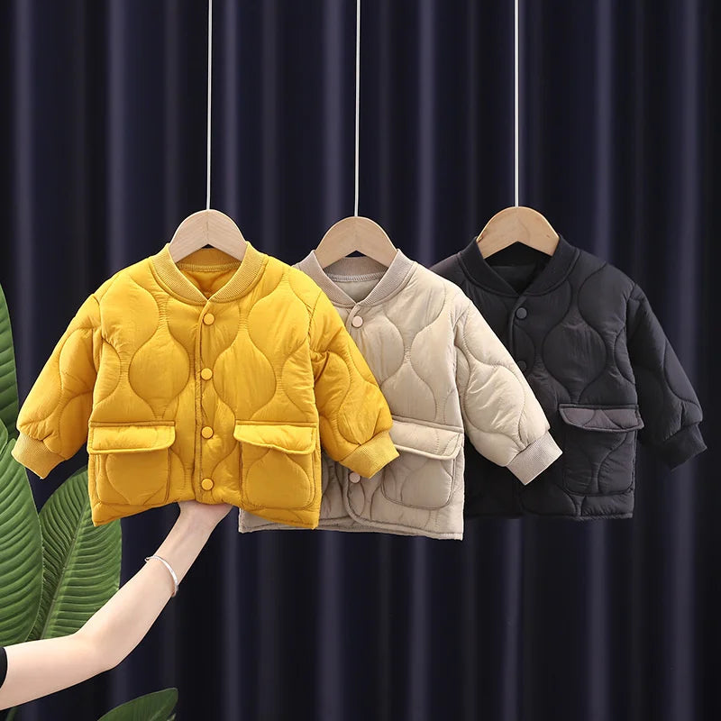 Baby Boys Girls Down Coats Children Winter Warm Trends Coats Kids Fashion Casual Clothing Girls Autumn Windproof Outerwear