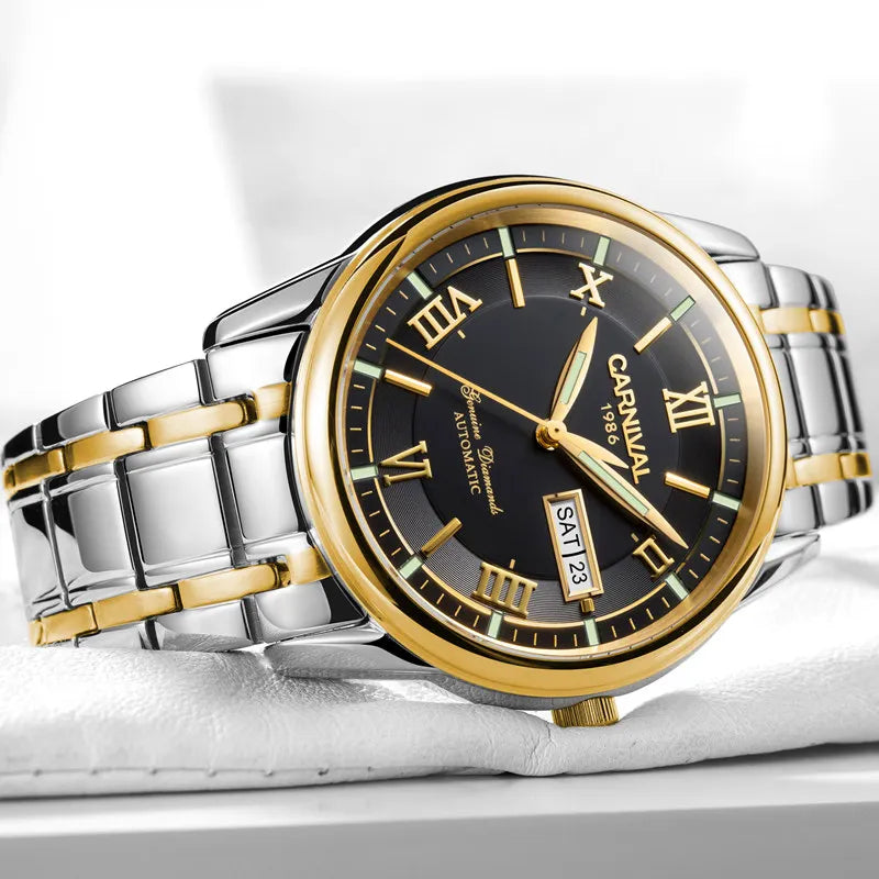 Top Brand Luxury Carnival Mechanical Watch for Men Automatic Waterproof Luminous Reloj Hombre Montre Homme Men's Watches Clock