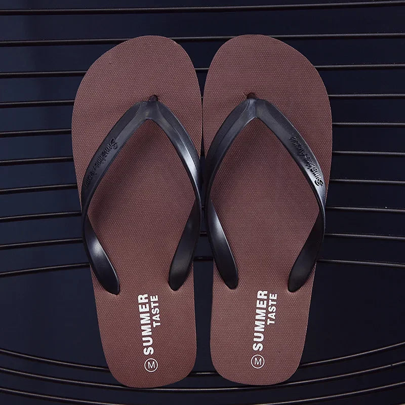 Men Shoes Summer Beach Sandals Anti-slip Fashion Outdoor Breathable Casual Couple Beach Sandal Flip Flops Shoes Slippers Men