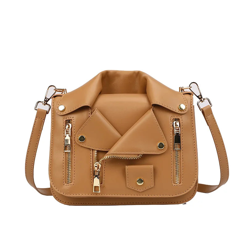 Women's PU Leather Mini Square Crossbody Bag – Trendy Shoulder Handbag