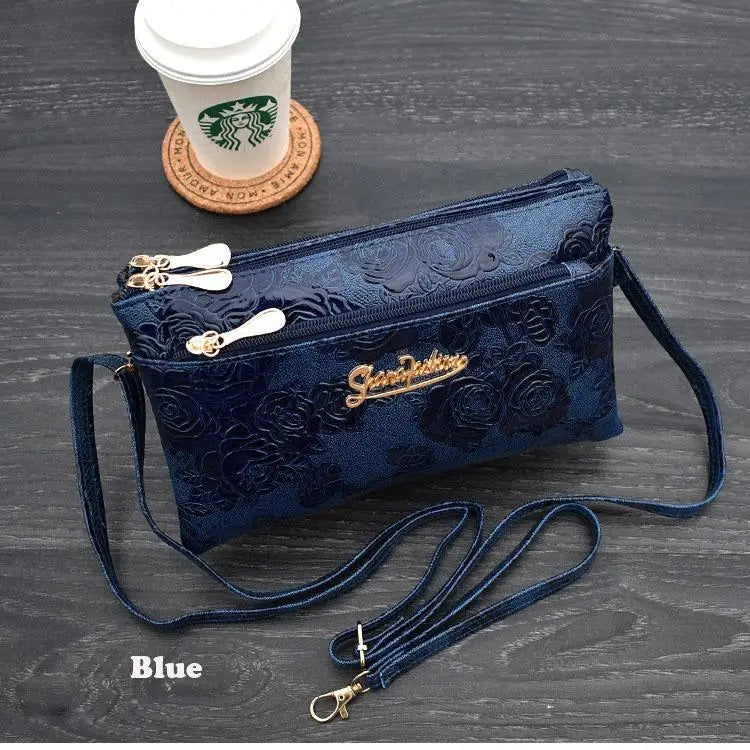 Women's PU Leather Crossbody Bag – Stylish Small Shoulder Messenger Handbag