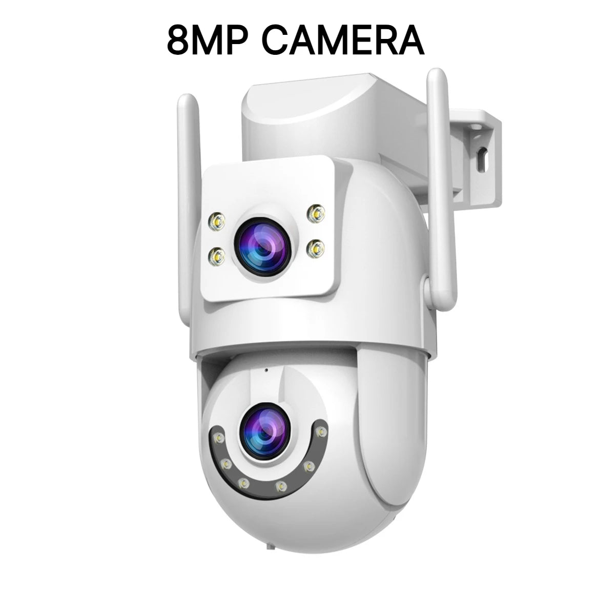 Jooan 4K 8MP HD Wifi PTZ Camera Outdoor 5G Wifi Dual Lens Security IP Cameras 5X Zoom AI Tracking ONVIF CCTV Surveillance Camera