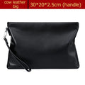 SENOFAN 2025 Clutches Bag Men Envelope Bag Handbag Genuine Leather Sheepskin Wallet Pouch Male Clutch Business Phone Bag Male