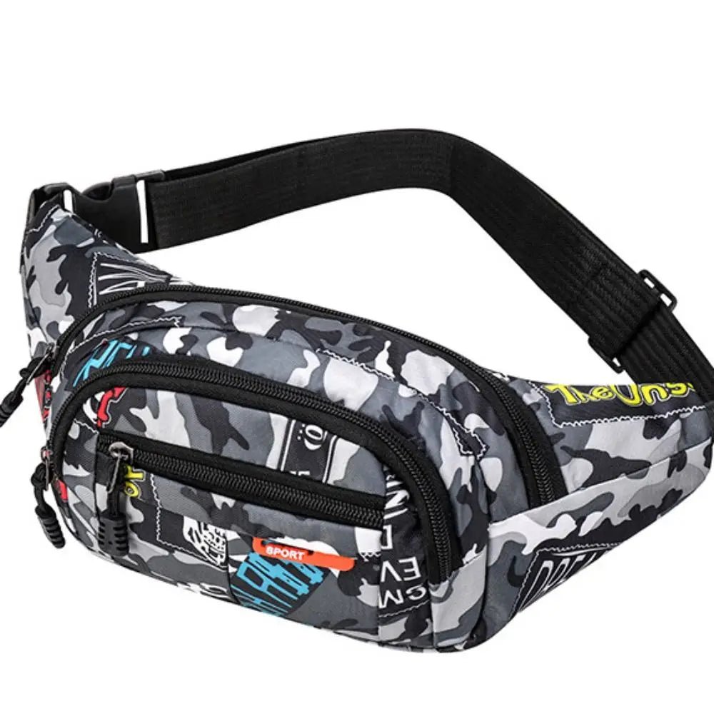 Multi-Pockets Fanny Pack Pouch Bag Women/Men Waist Packs Hip Purse Satchel Canvas Belt Bags Casual Wallet